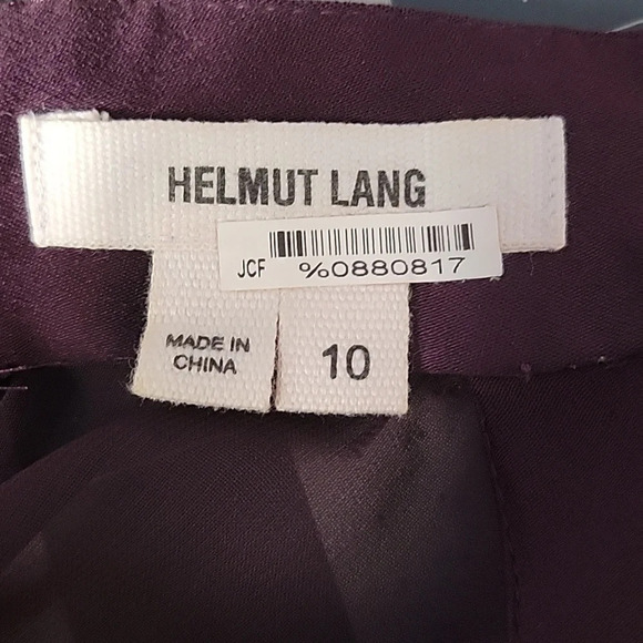 HELMUT LANG Deep Plumb Sleeveless Dress Size 10 - Picture 10 of 10